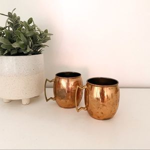 Pair of Copper Mugs